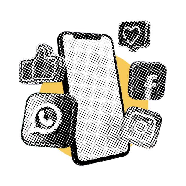 Contas alcançadas nas redes sociais